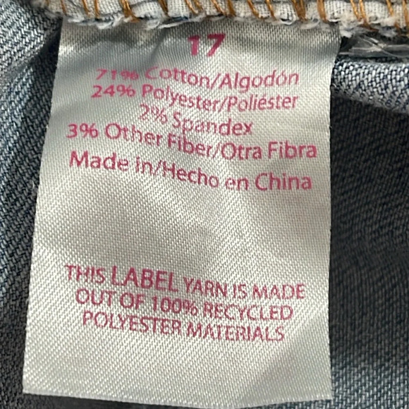 No Boundaries Butterflies Print Juniors Five Pocket Flare Jeans Size 17 NEW - Picture 12 of 14